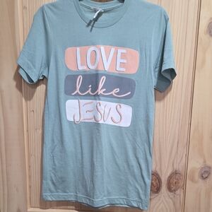 Green Graphic T-Shirt with Inspirational Text